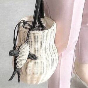 Zara Basket Bag w/removable Orca Charm - NEW w/tags